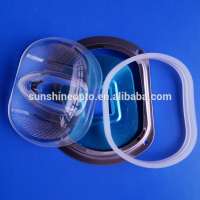 160x70 Degree Asymmetric Glass lens for COB 30W 50W 100W